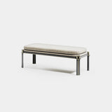Windsor Metal Frame Luxury Bench, alternative angle