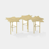 Zattera Lily Pad Luxury Side Table, the three shapes together