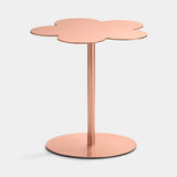 Zinnia Petal Luxury Side Table, shown in copper