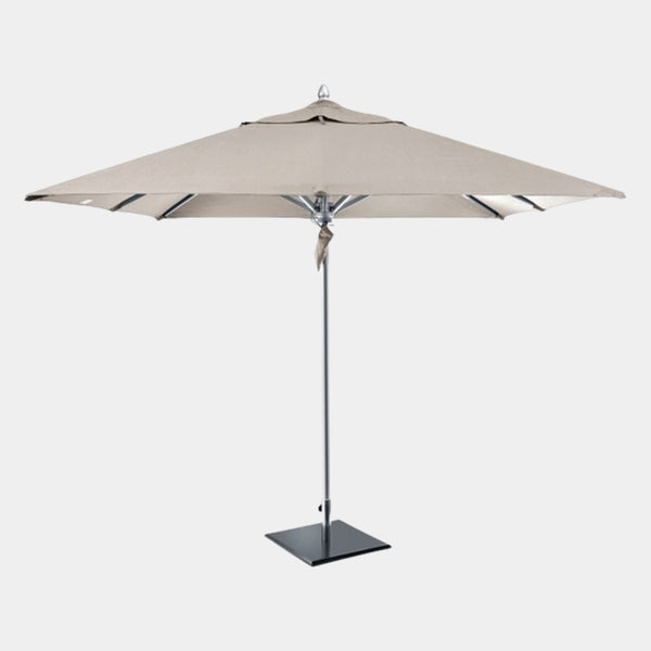 All Weather Luxury Parasol with Taupe Canopy