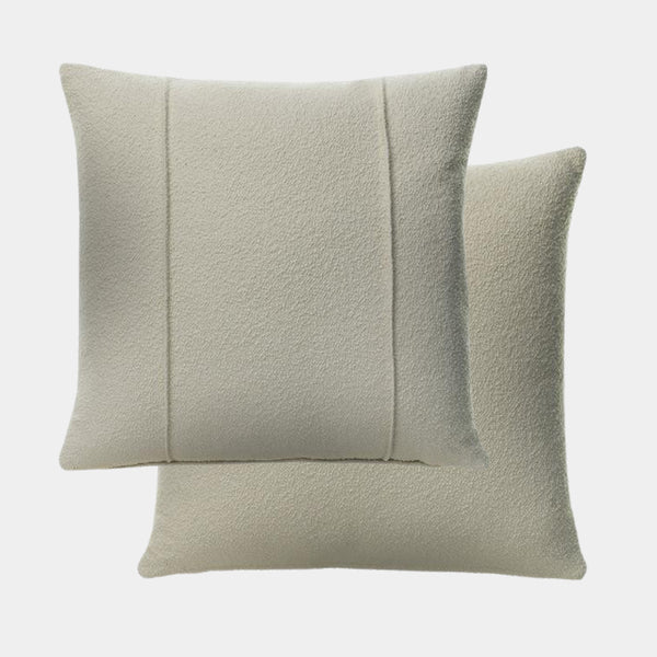 Allegra Ivory Tailored Cushion with Double French Seam