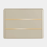 Alodia Chest of Drawers with Golden Detailing