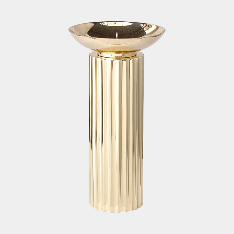 Aristotle Brass Candle Holder