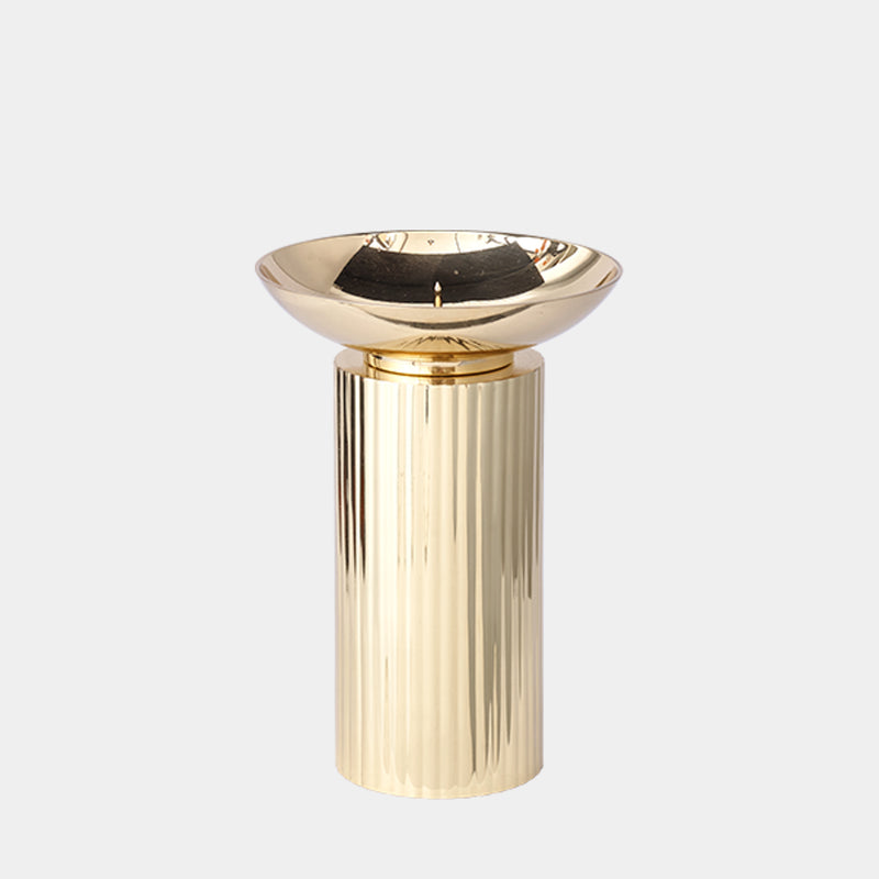 Aristotle Brass Candle Holder