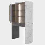 Arnault Marble Bar Cabinet with Lighting