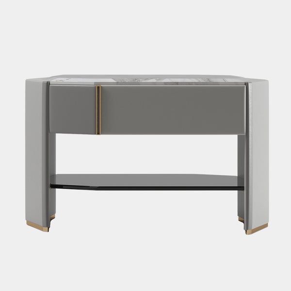 Arnault Nightstand with Marble Top