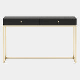 Asuras Black Ash Dressing Table with Golden Legs