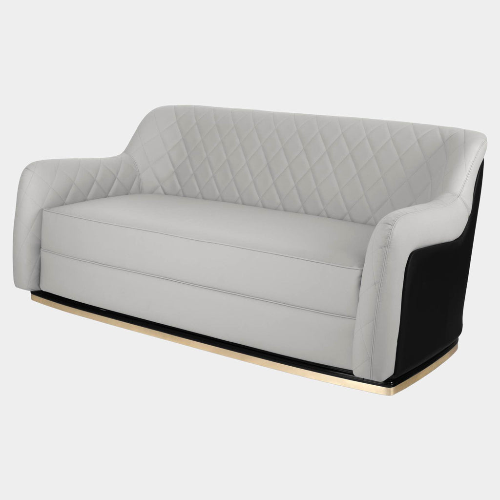 Atherton Diamond Stitched Luxury Sofa Touched Interiors