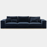 Azevedo Sofa with Golden Metal Base