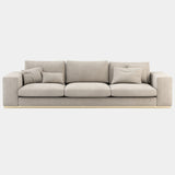 Azevedo Sofa with Golden Metal Base