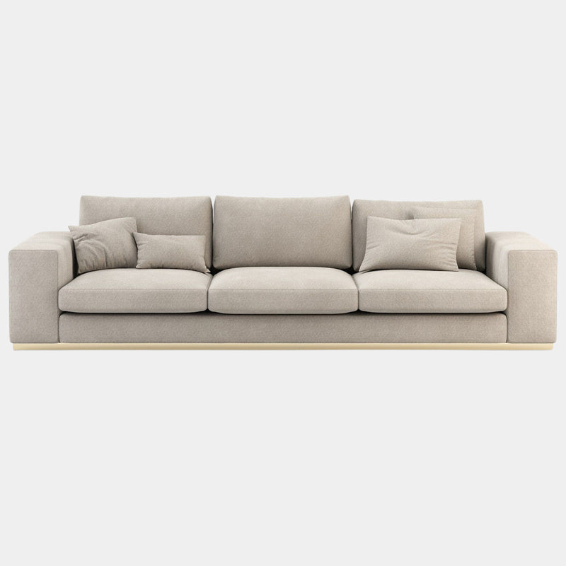 Azevedo Sofa with Golden Metal Base
