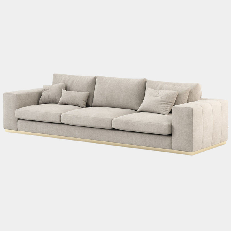 Azevedo Sofa with Golden Metal Base