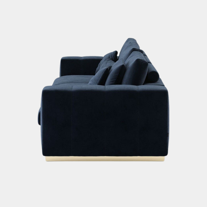 Azevedo Sofa with Golden Metal Base