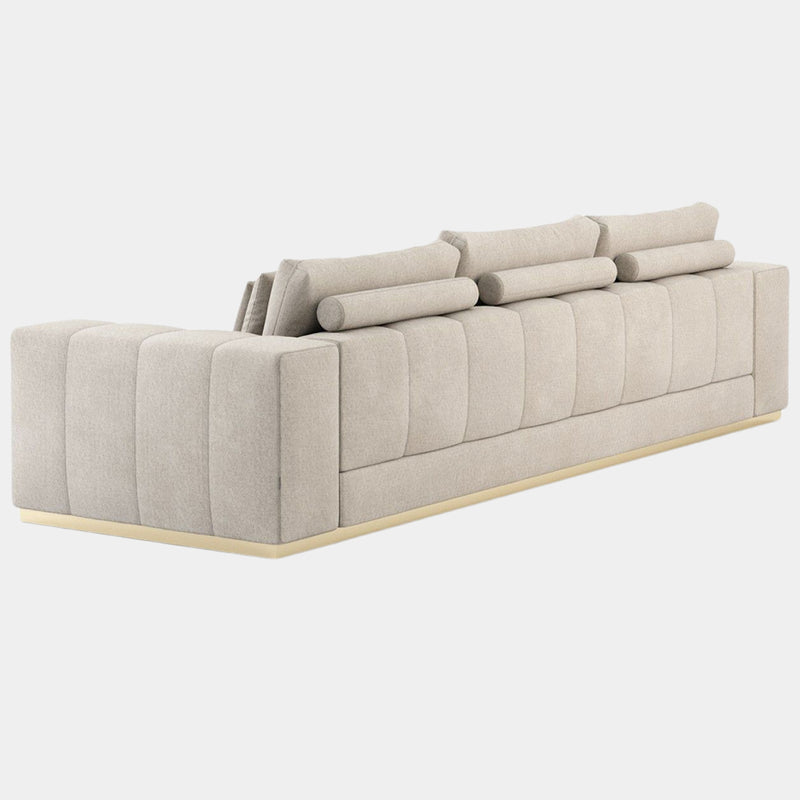 Azevedo Sofa with Golden Metal Base