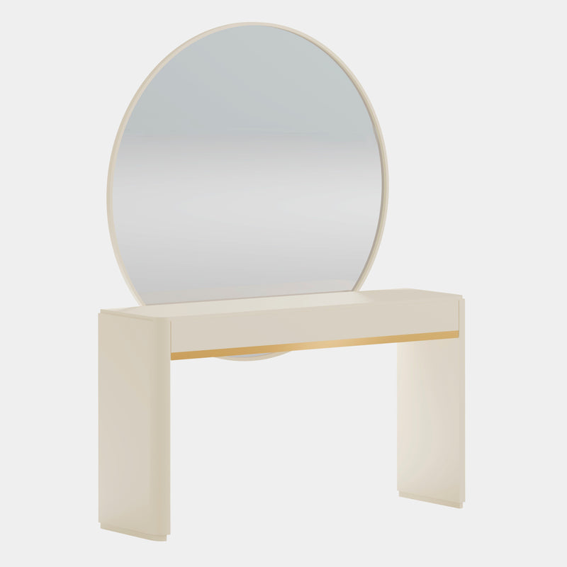 Barbey Dressing Table with Large Circular Mirror