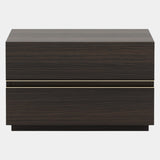 Beaulieu Bedside Table with Polished Gold Detailing