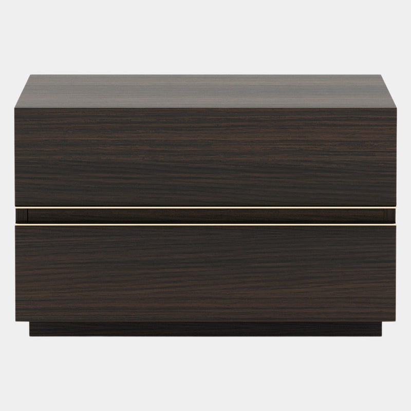Beaulieu Bedside Table with Polished Gold Detailing