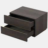 Beaulieu Bedside Table with Polished Gold Detailing