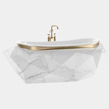 Beveled Marble Luxury Bathtub