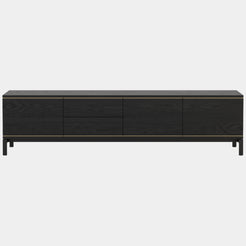 Bianchi Black Ash Matte TV Cabinet