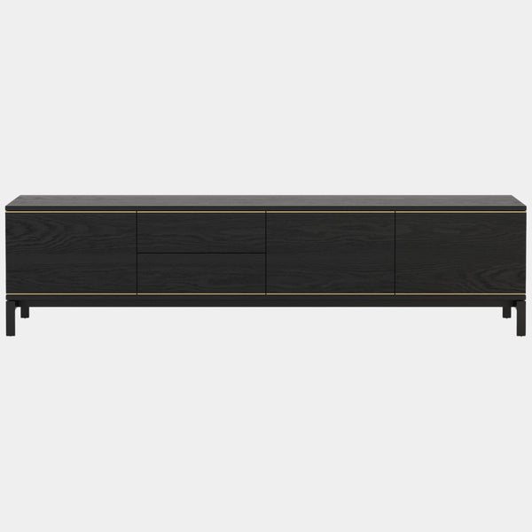 Bianchi Black Ash Matte TV Cabinet