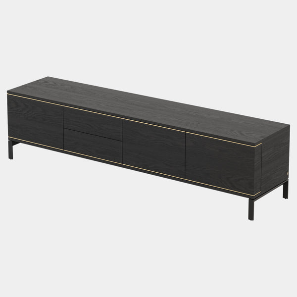 Bianchi Black Ash Matte TV Cabinet