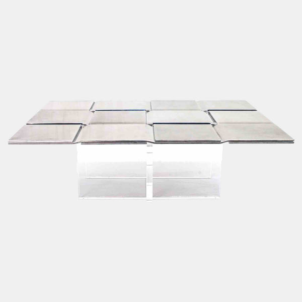 Mo Brushed Aluminium Coffee Table