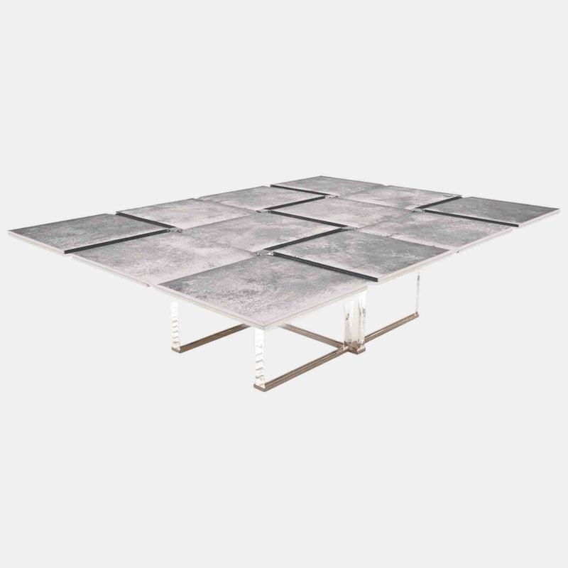 Mo Brushed Aluminium Coffee Table