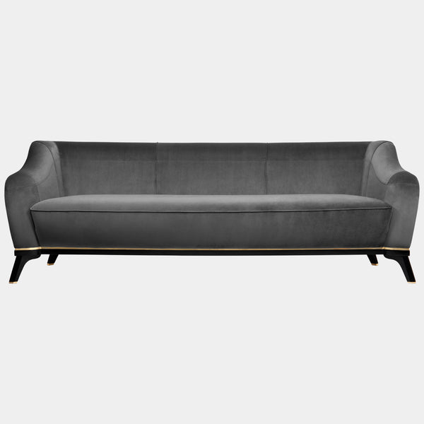 Bosa Grey Velvet Luxury Sofa