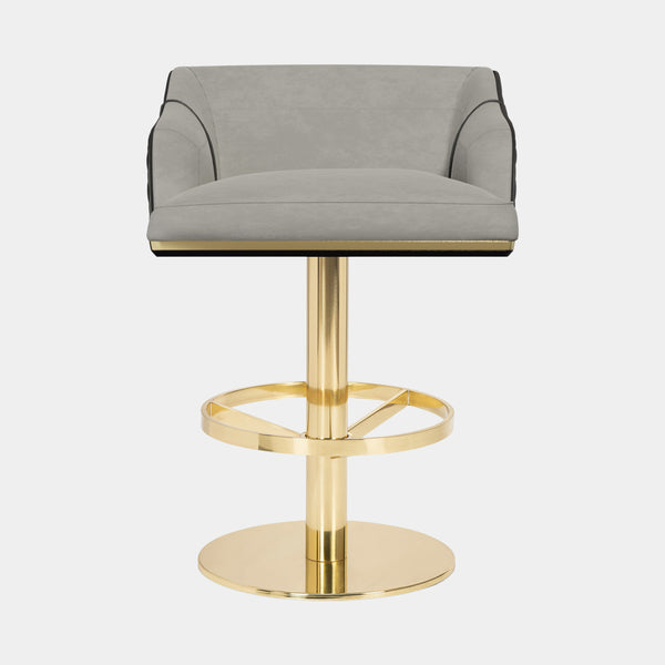 Bosa Bar Chair with Diamond Stitching