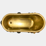 Brass & Gold Plated Black High Gloss Bubbles Bathtub