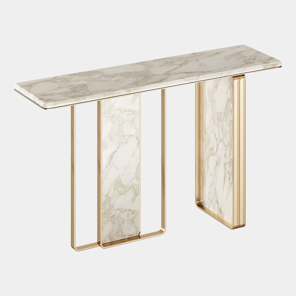 Real marble store console table