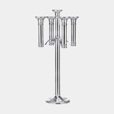 Broadlands Floor Standing Grand Nickel Plated Candelabra