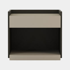 Cálem High Gloss Dark Oak Wood Night Table
