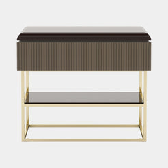 Cara Luxury Brown Oak Night Table