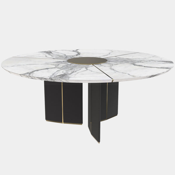 Carrara Marble Round Luxury Dining Table