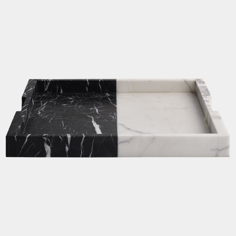 Carter Tray Nero & Bianco Marble