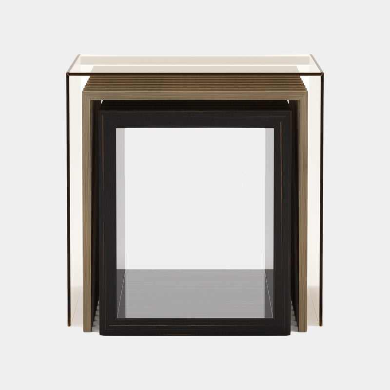 Castle Luxury Brushed Bronze Side Table Set