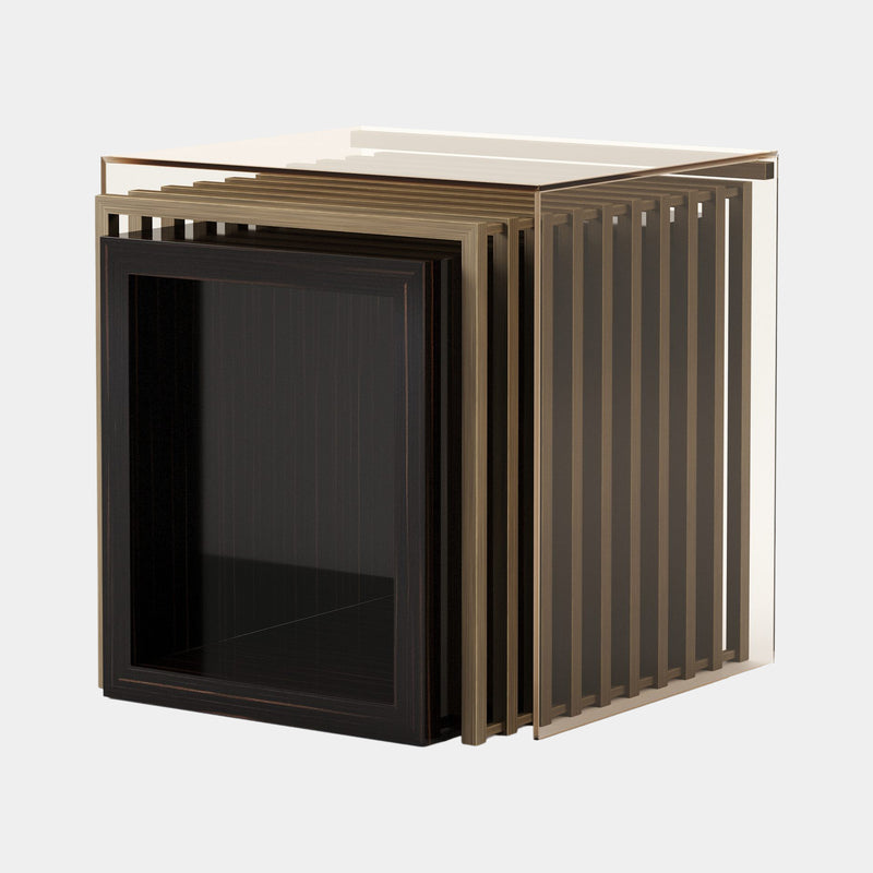Castle Luxury Brushed Bronze Side Table Set