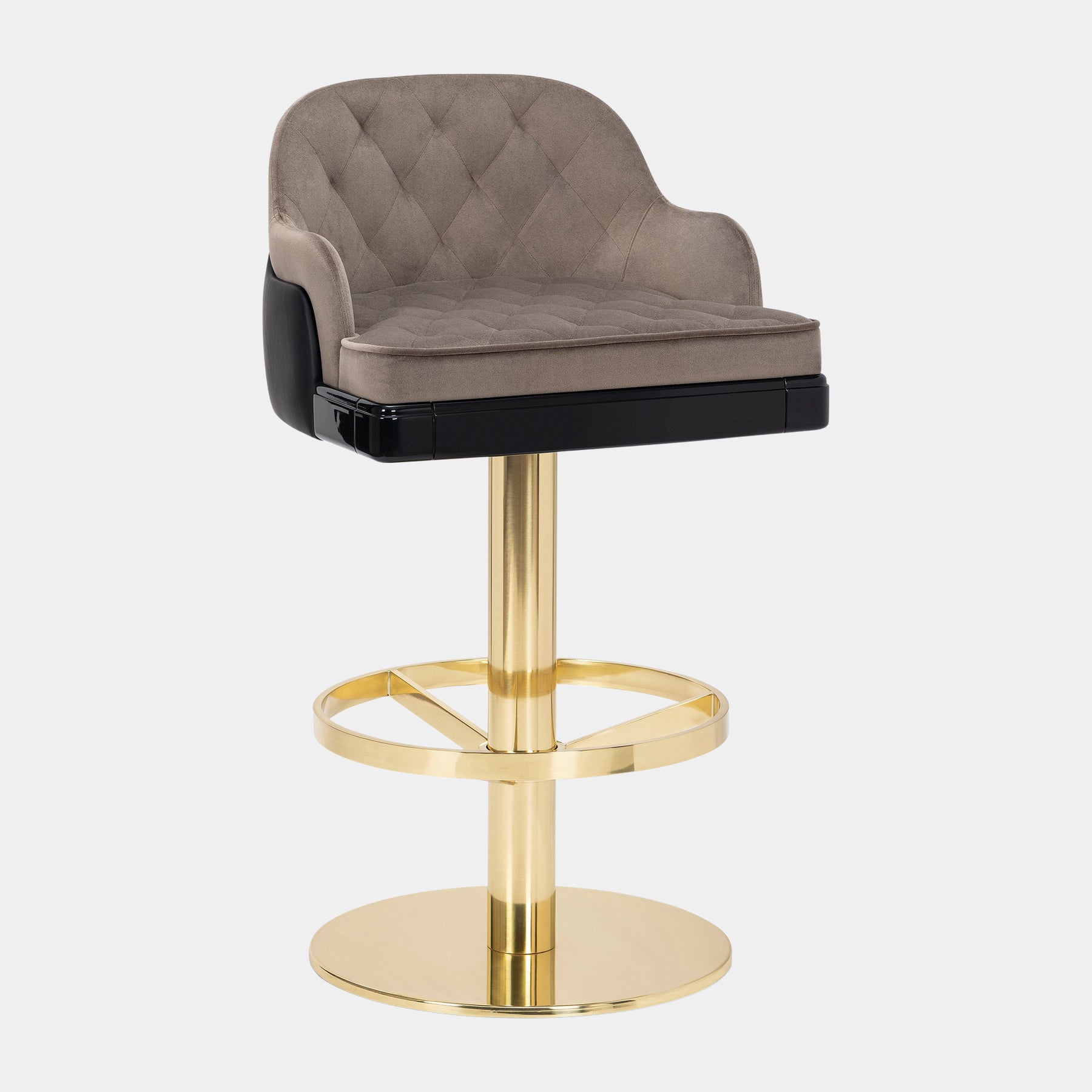 Catolico Luxury Bar Chair with Swivel | Touched Interiors