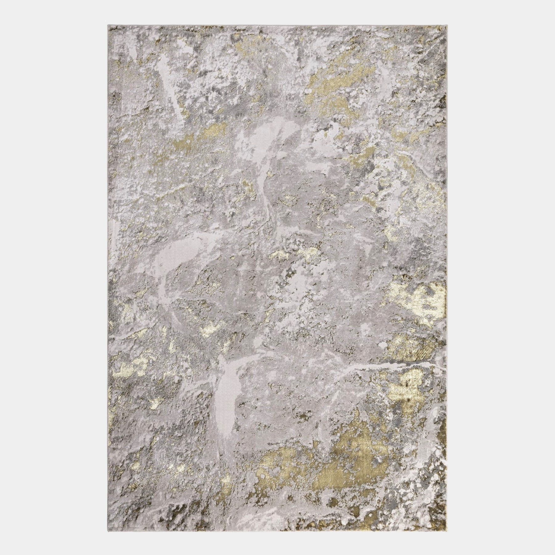 Cloud Aurora Luxury Metallic Gold Rug | Touched Interiors