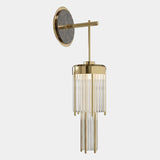 Demeter Marble, Crystal & Gold Plated Brass Wall Light