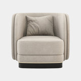 Downton Luxury Armchair with Golden Detailing