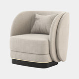 Downton Luxury Armchair with Golden Detailing