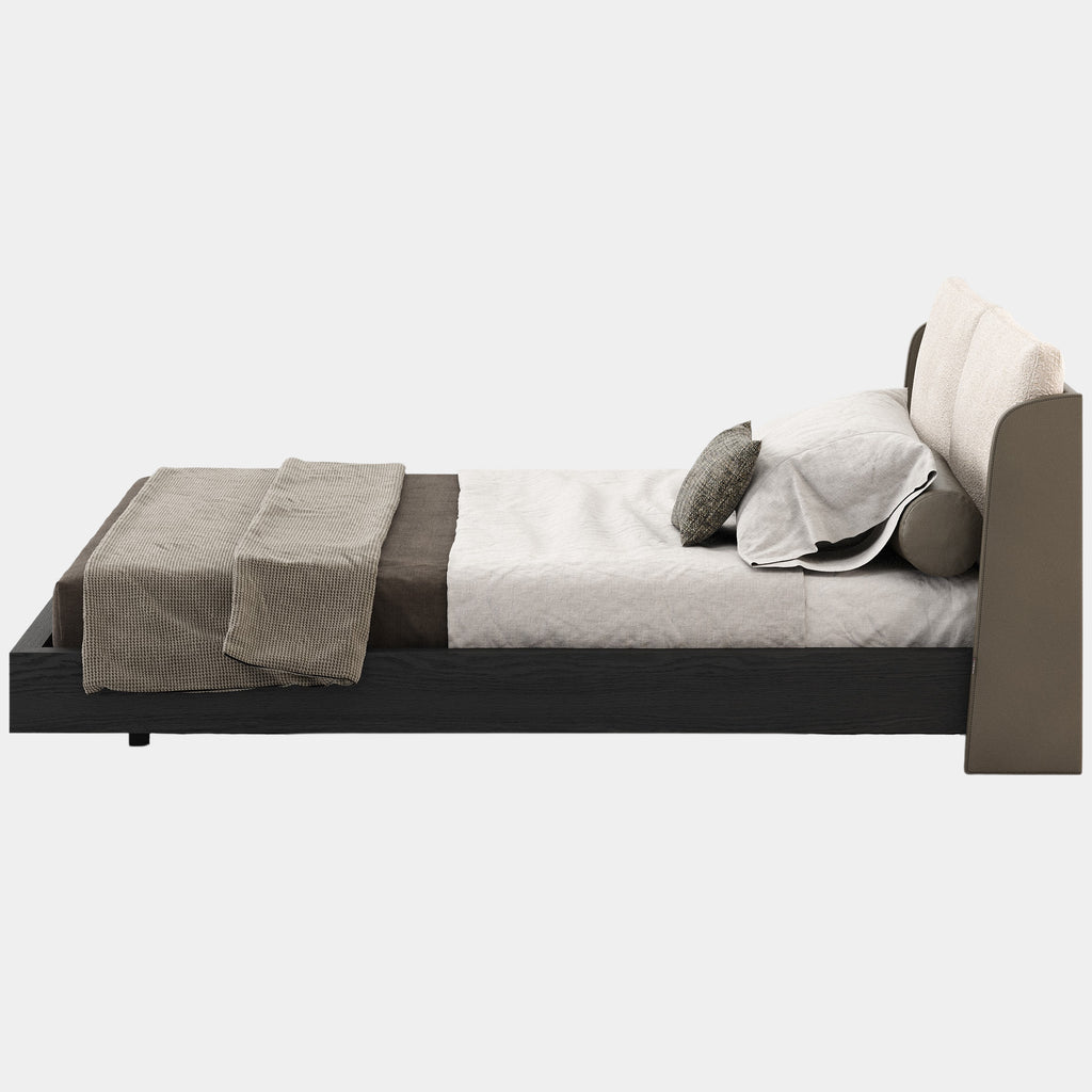 Black matte bed sales frame