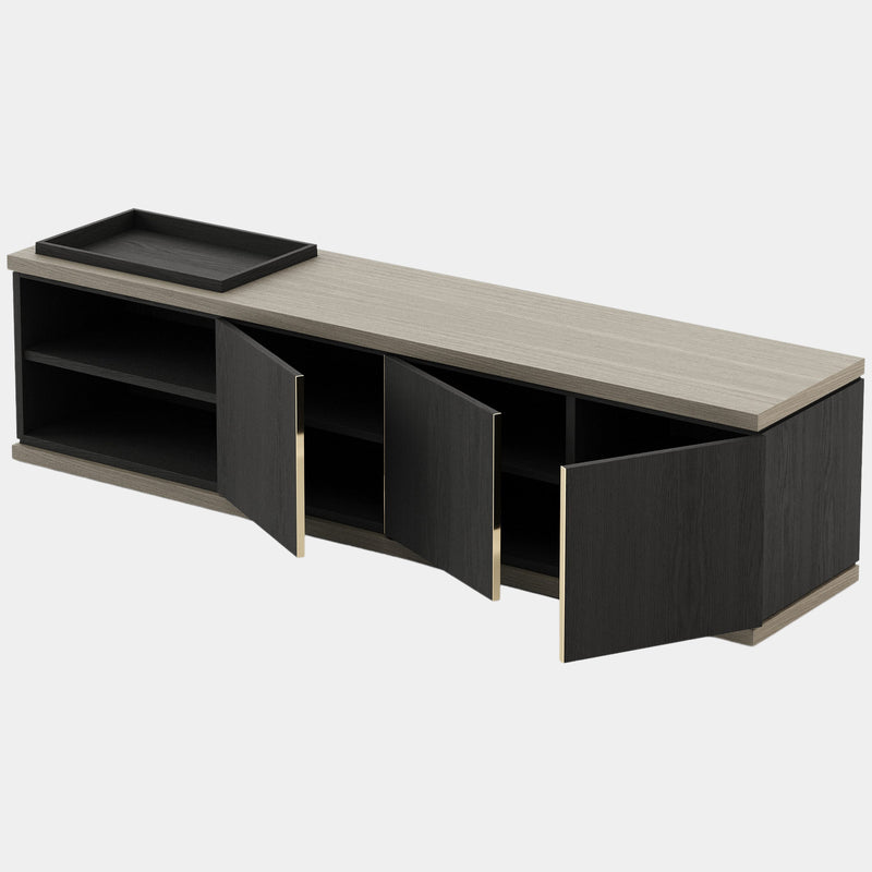 Esposito Clean-Cut Luxury Media Unit with Storage