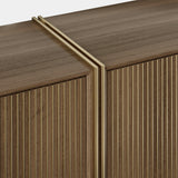 The Private Label Ripas Sideboard in Eucalyptus Veneer & Brushed Brass Sideboard