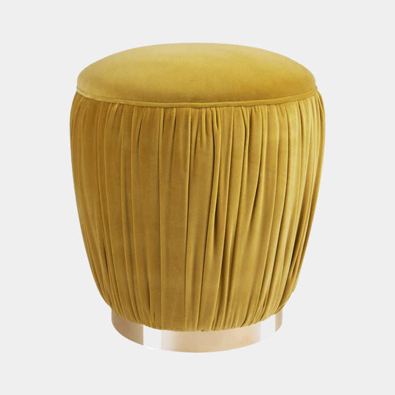Flor Luxury Stool with Golden Base