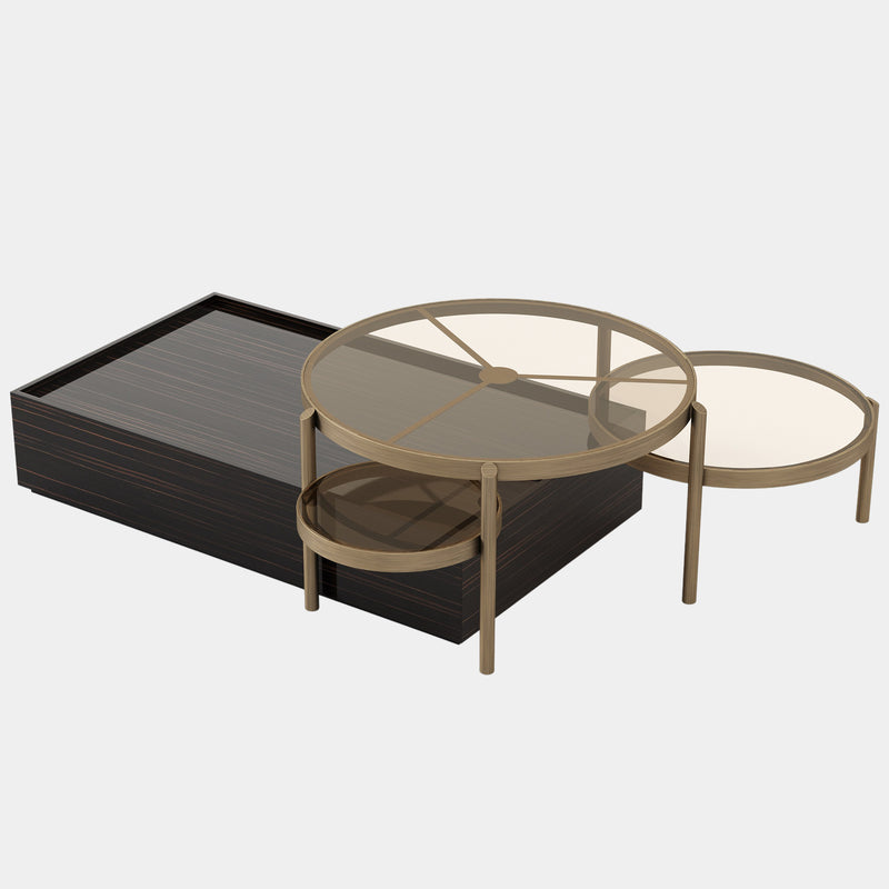 Forte Luxo Coffee Table with Low Table