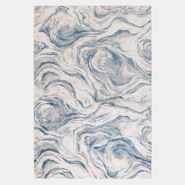 Garcia Rippled Mineral Blue Rug